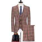 Tuxedo for Mens: Blazers Pants Vest Set 3 Pieces Set Men's Business Casual