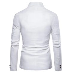 Tuxedo for Mens: Men's Three Buttons Wedding Formal Party Prom Stand Collar Suit