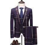 Tuxedo for Mens: Blazers Pants Vest Set 3 Pieces Set Men's Business